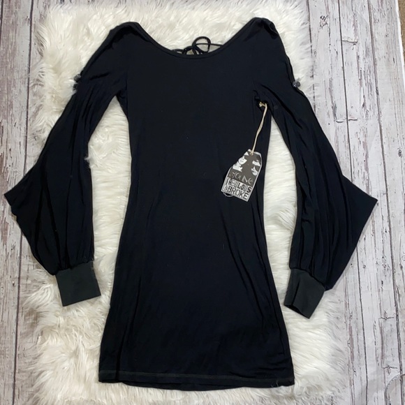 NWT Young Fabulous & Broke Split Sleeve Mini Dress